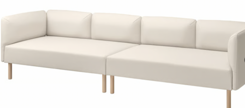 Pranie kanapy, sofy 4-osobowej,  nierozkładanej z bokami (2.5-3m dł.)